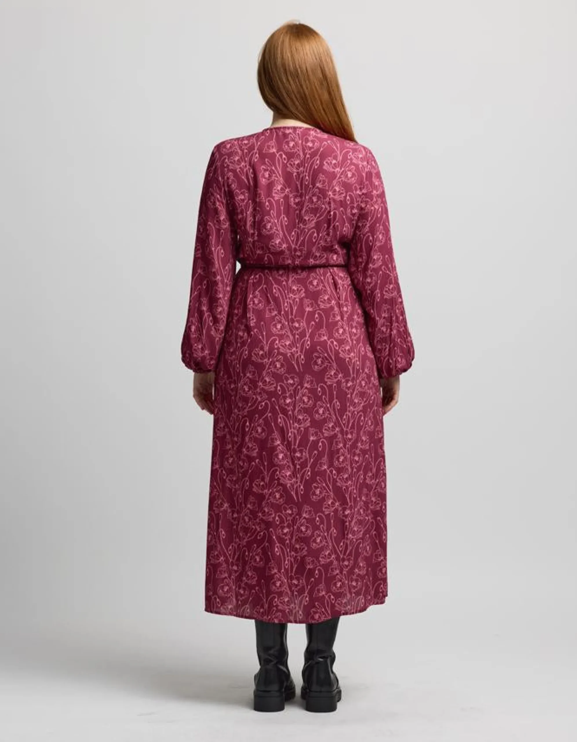 Lexington Dress - Rhubarb Blooms