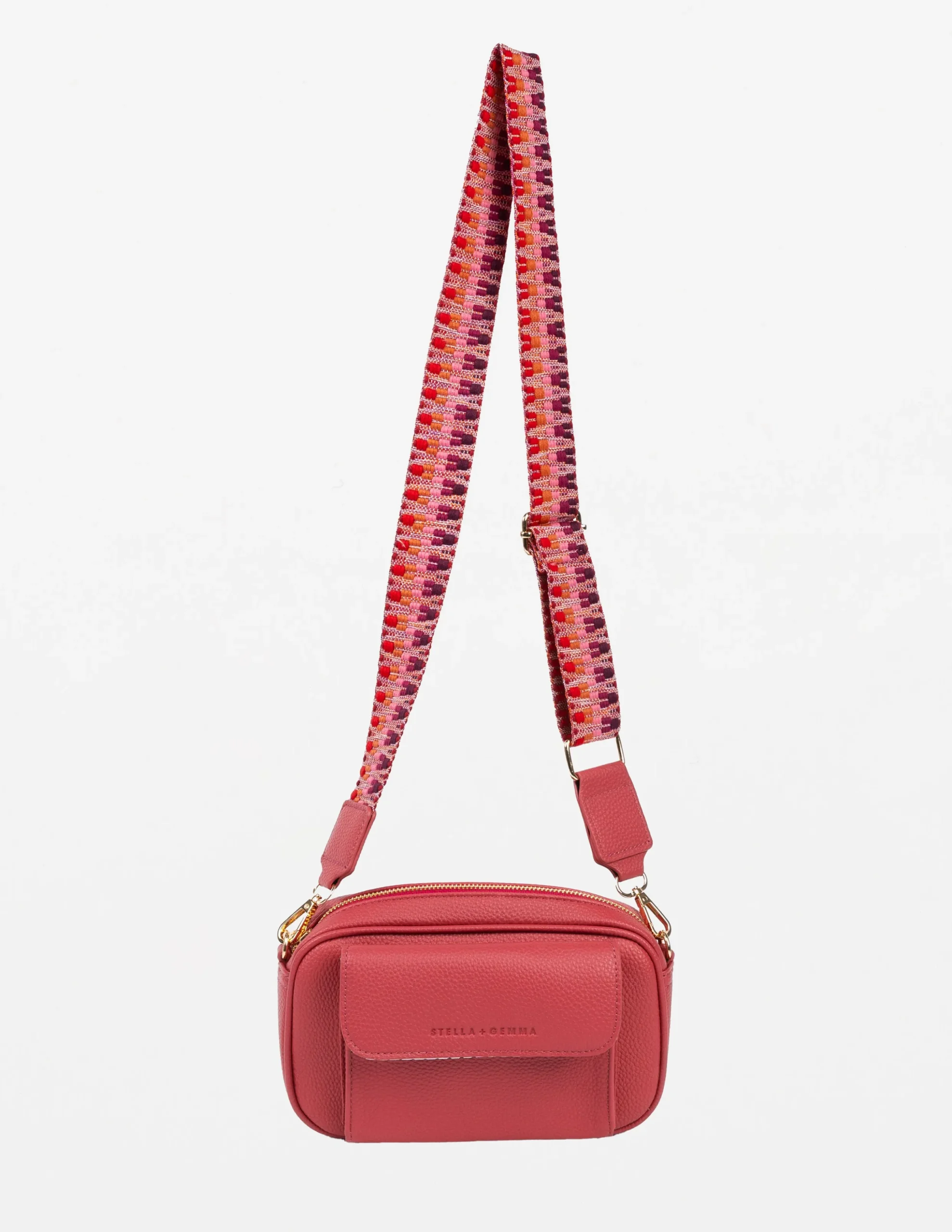 Lisbon Camera Bag - Raspberry