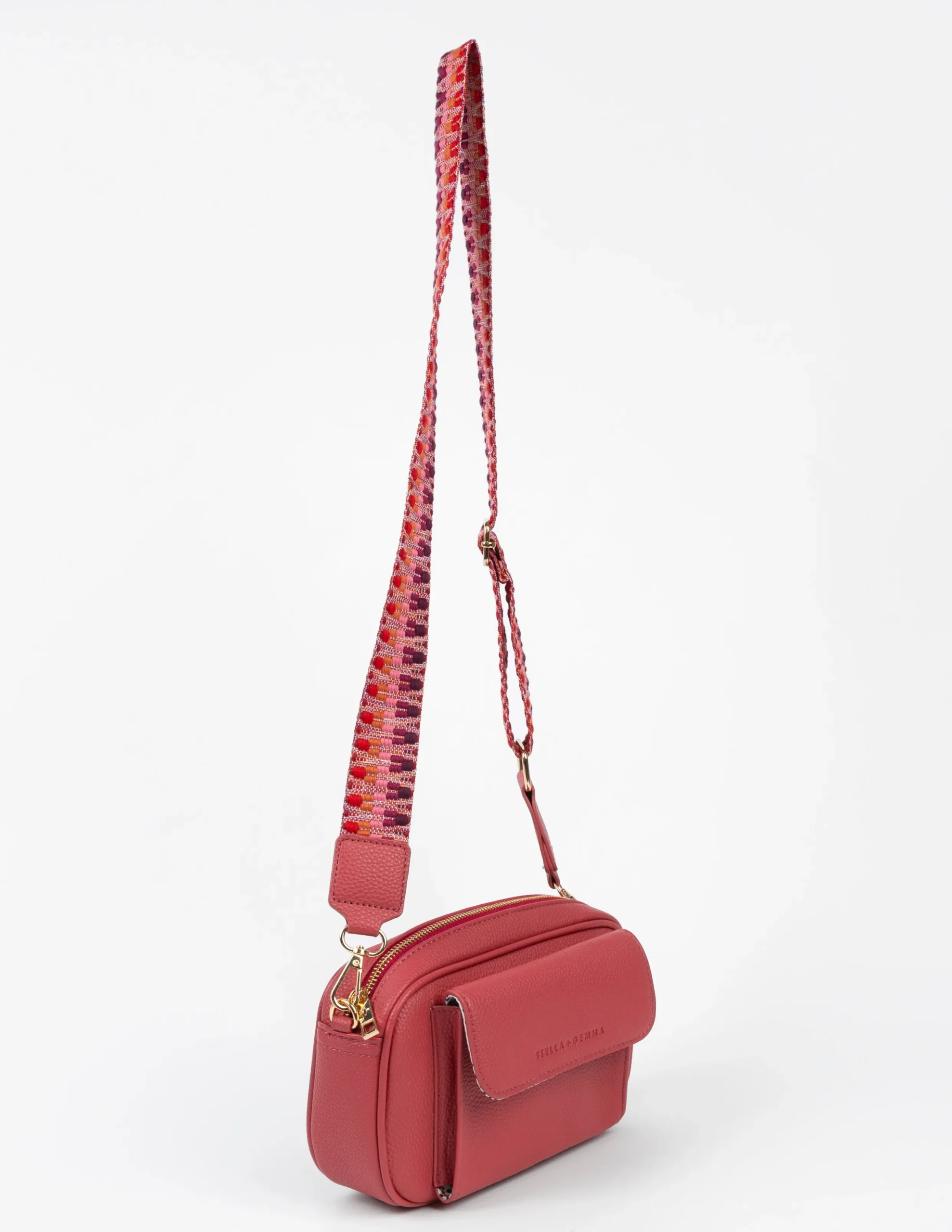 Lisbon Camera Bag - Raspberry