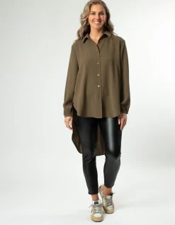 Lisbon Top - Khaki