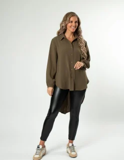 Lisbon Top - Khaki