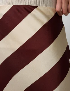 Liv Skirt - Merlot Stripe