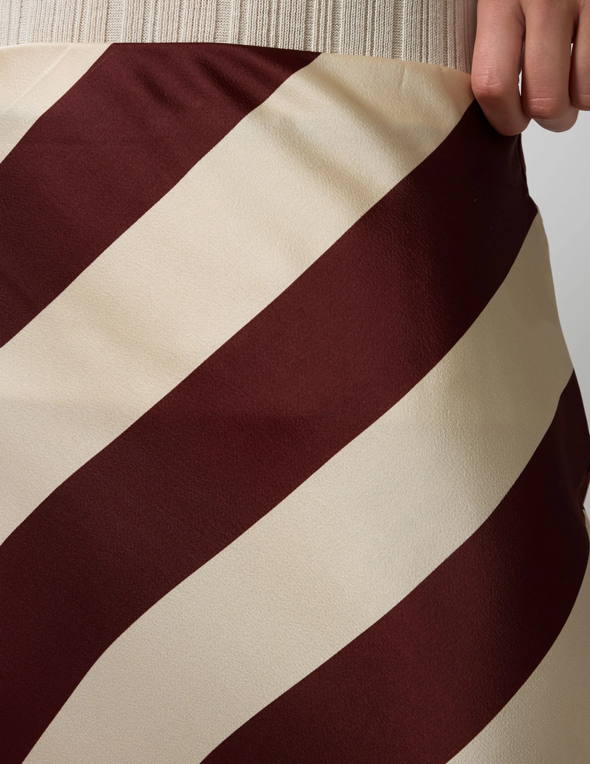 Liv Skirt - Merlot Stripe