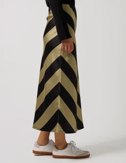 Liv Skirt - Sage Stripe