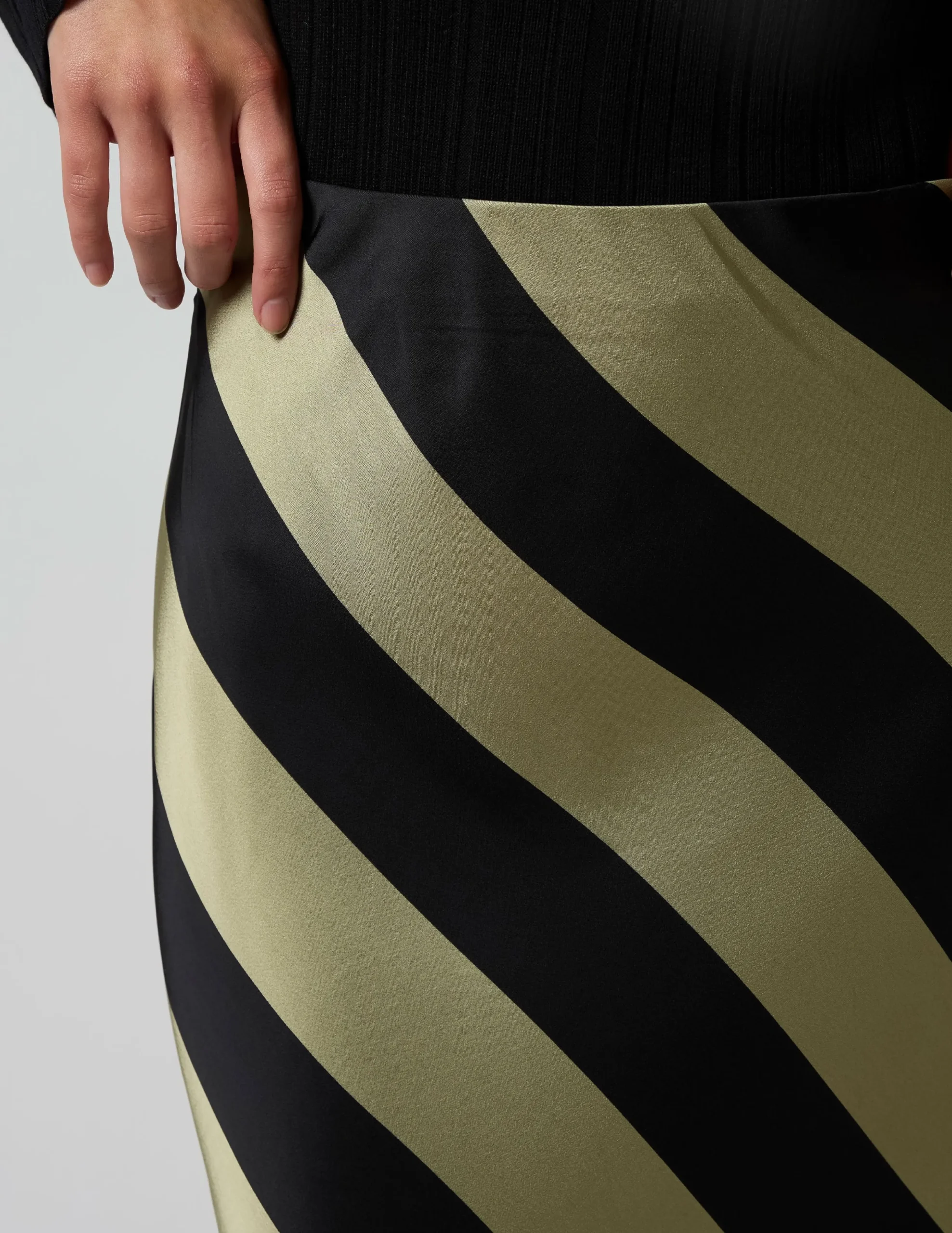 Liv Skirt - Sage Stripe