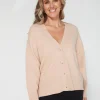 Logo Cardigan - Blush
