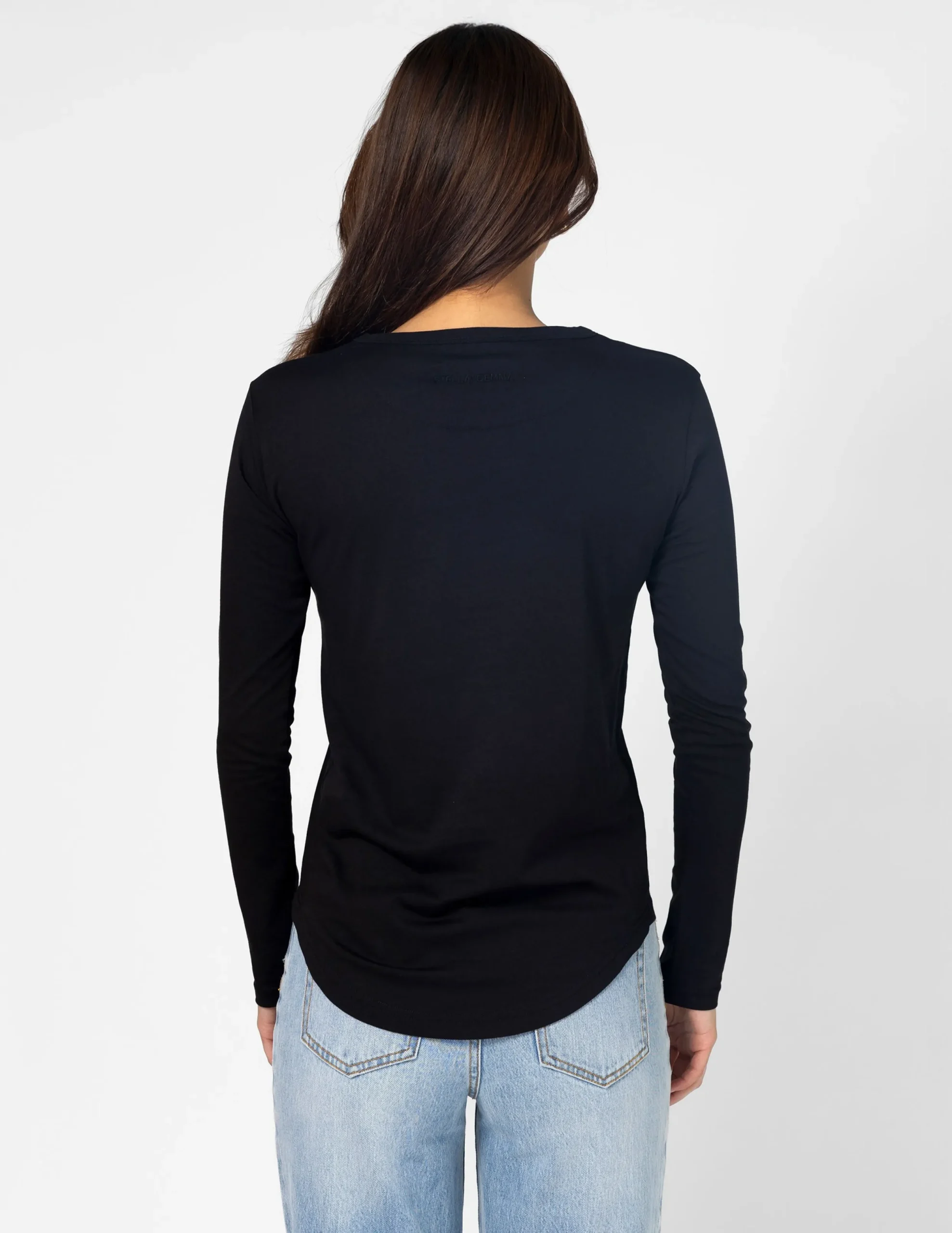LS Tee - Black Leopard Cross