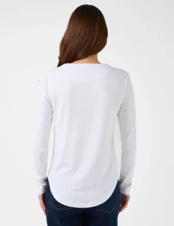 LS Tee Grunge Heart - White