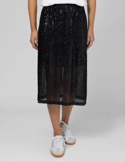 Lyric Sequin Skirt - Black