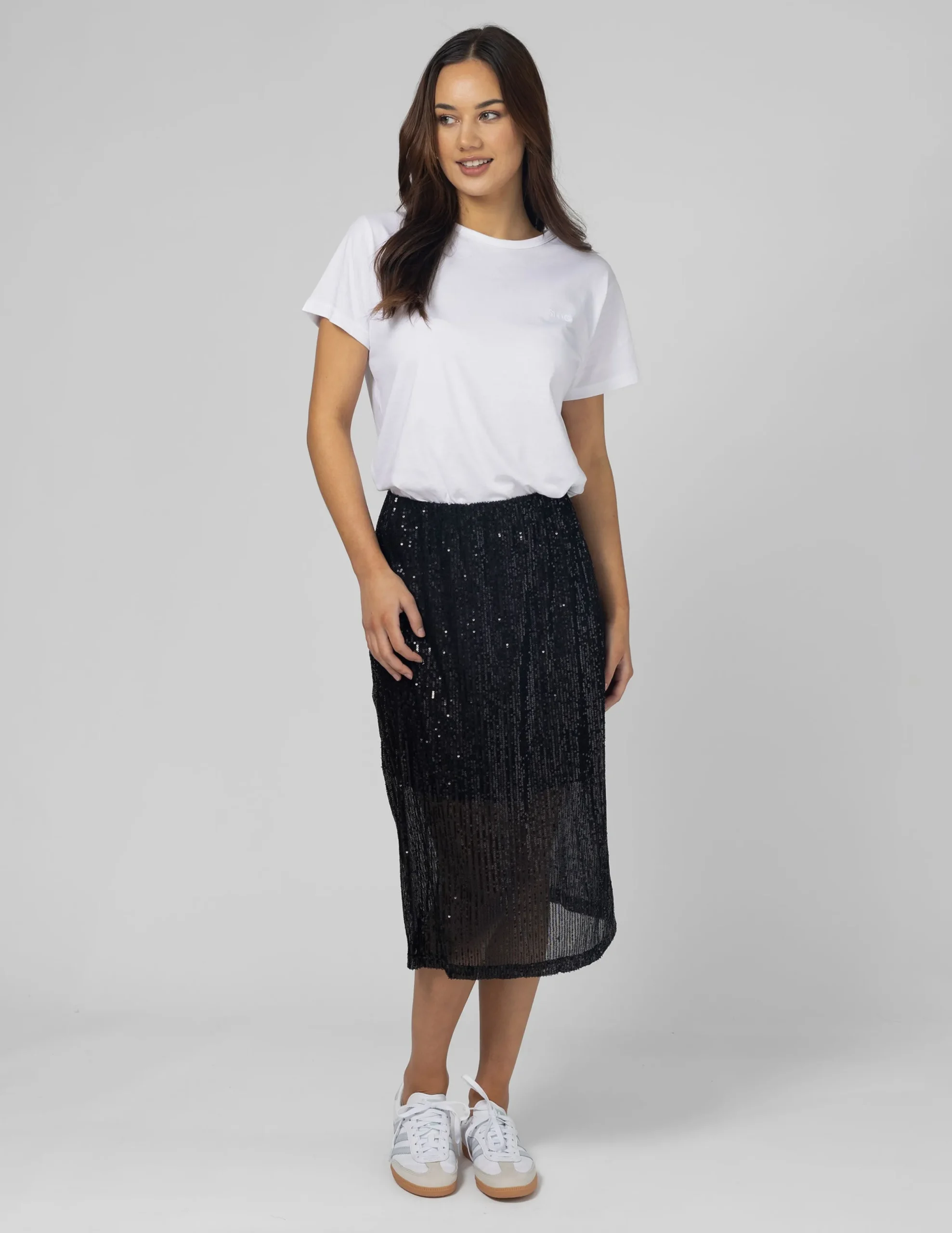 Lyric Sequin Skirt - Black