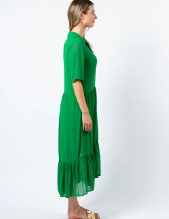 Macy Dress - Juniper Green