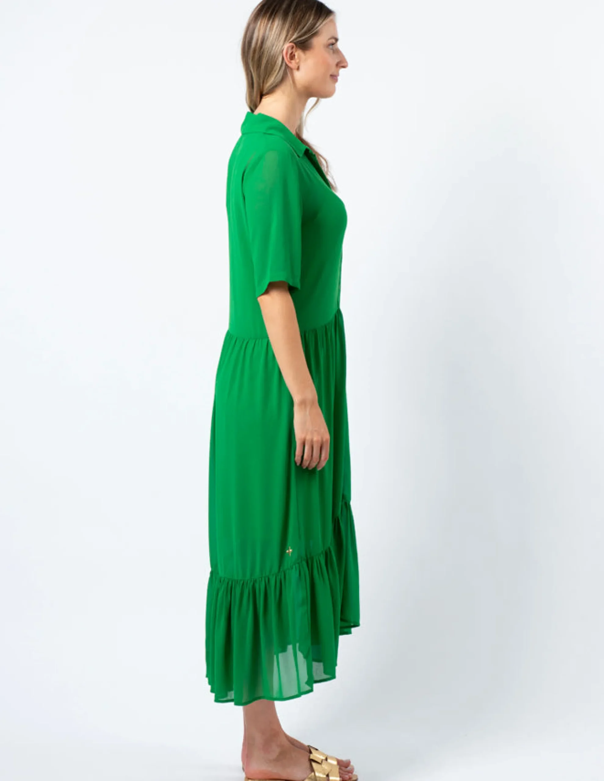Macy Dress - Juniper Green
