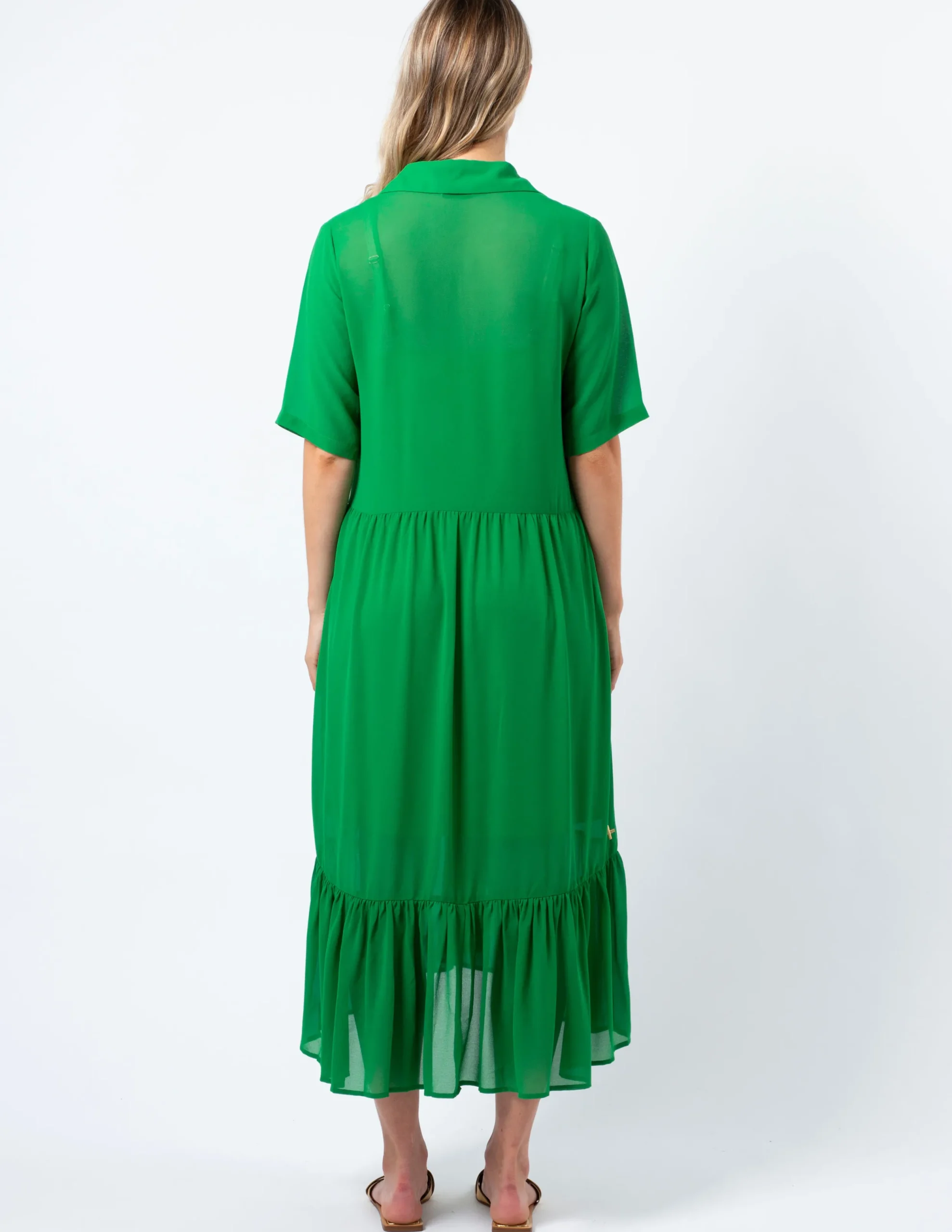 Macy Dress - Juniper Green