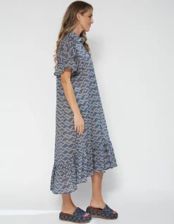 Magnolia Dress - Ocean Waves