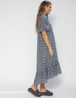 Magnolia Dress - Ocean Waves