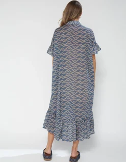 Magnolia Dress - Ocean Waves