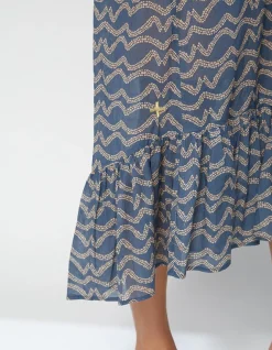 Magnolia Dress - Ocean Waves