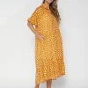 Magnolia Dress - Peach Spot