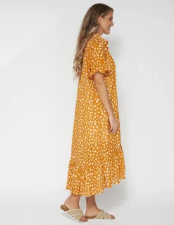 Magnolia Dress - Peach Spot