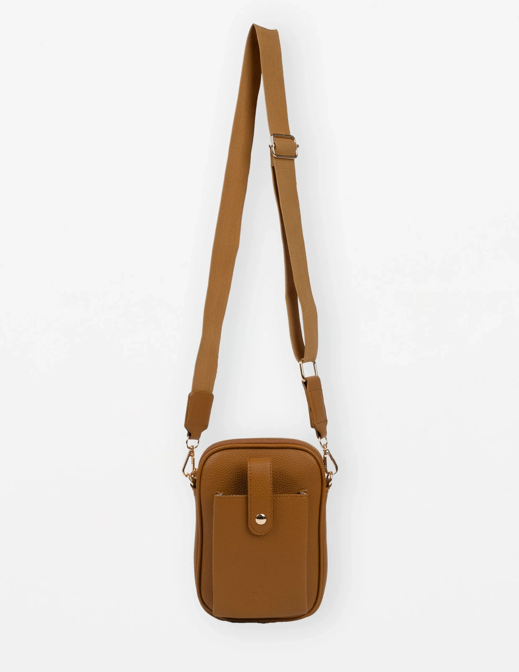 Malta Cross Body Mobile Bag - Caramel