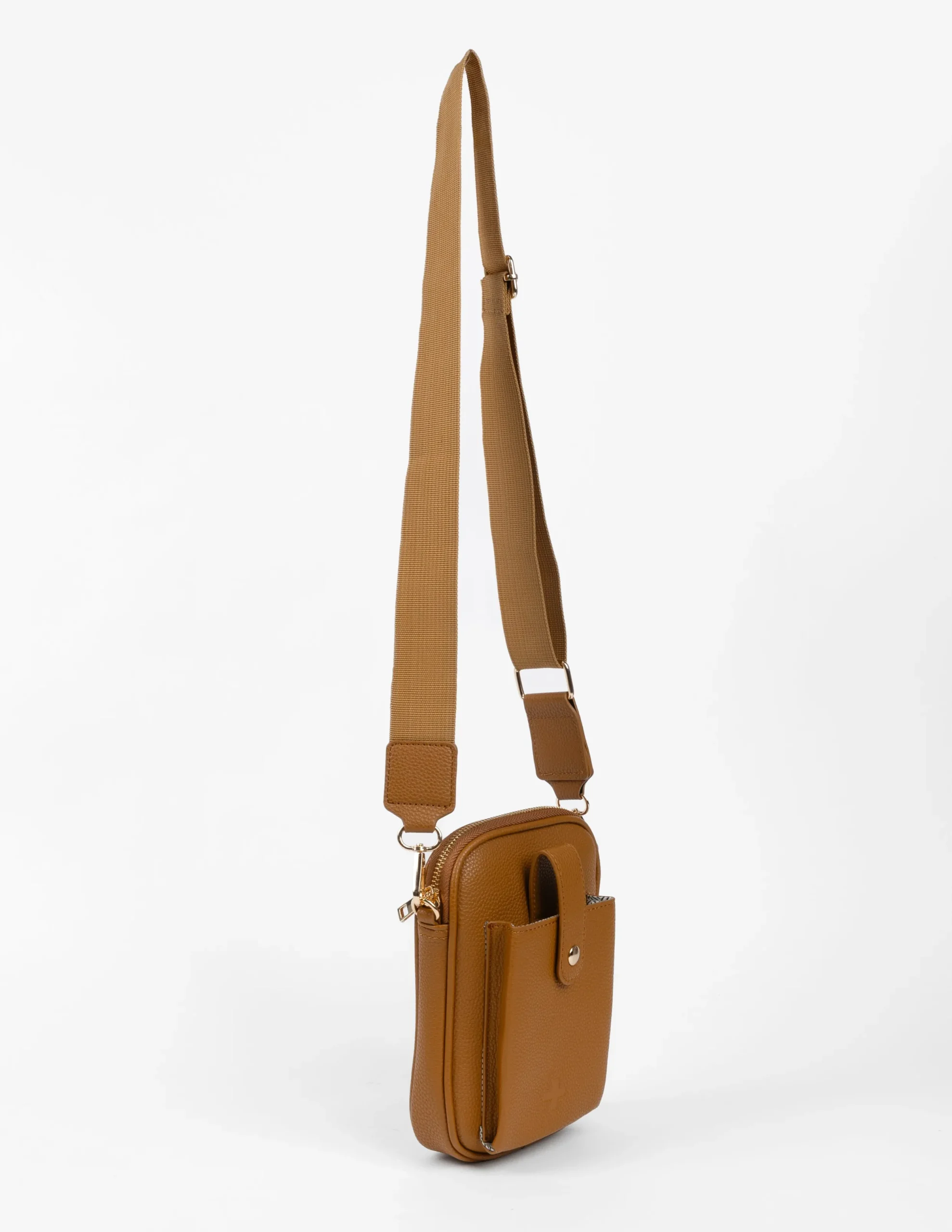 Malta Cross Body Mobile Bag - Caramel