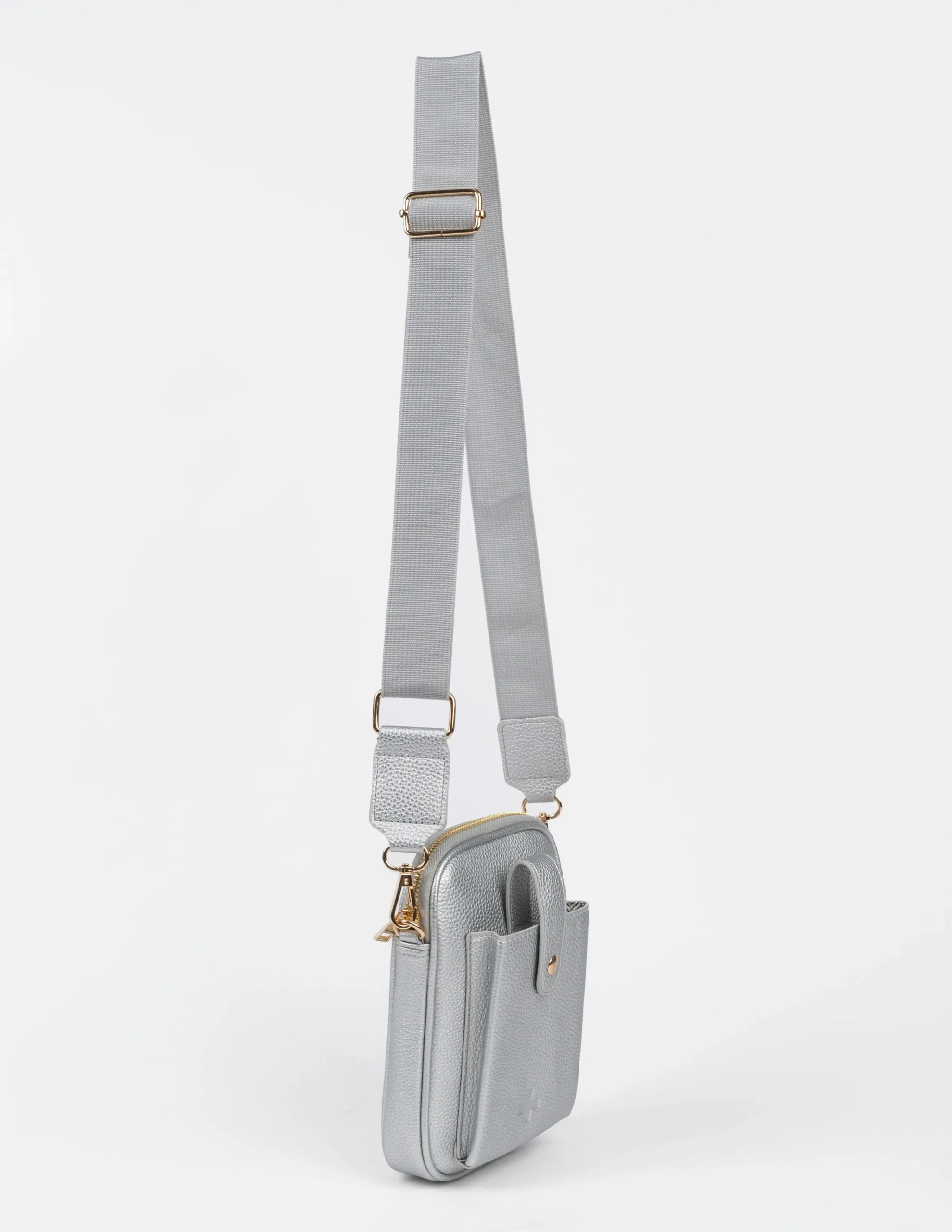 Malta Cross Body Mobile Bag - Silver