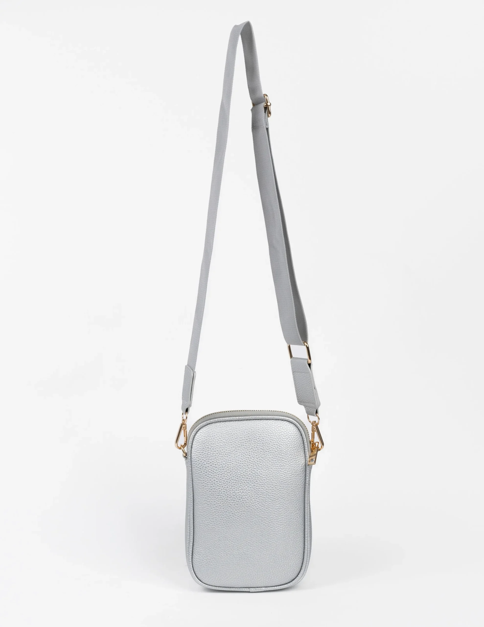Malta Cross Body Mobile Bag - Silver
