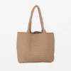 Mara Weave Tote - Biscuit