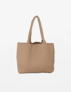 Mara Weave Tote - Biscuit
