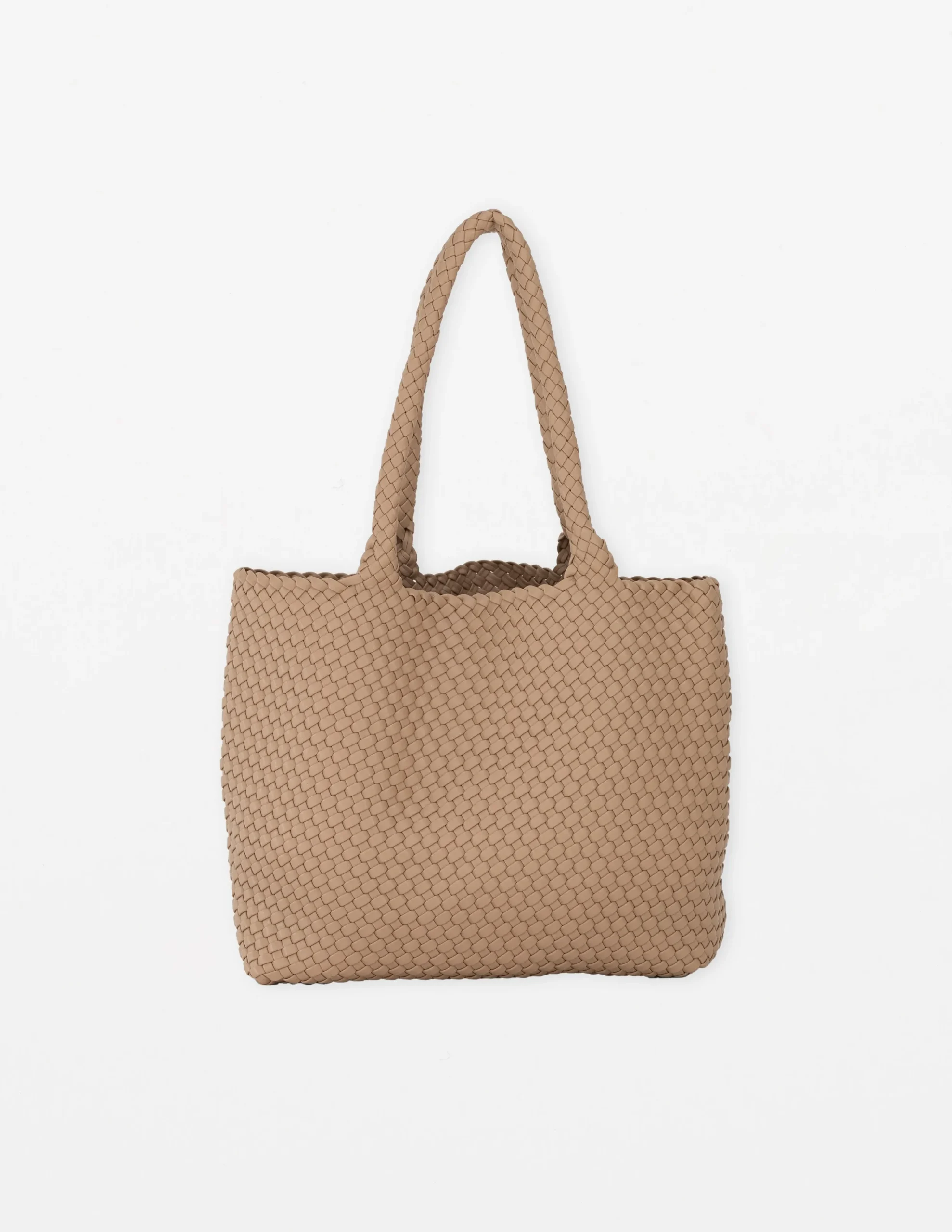 Mara Weave Tote - Biscuit
