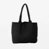Mara Weave Tote - Black
