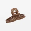 Matt Hair Claw - Brown Chain