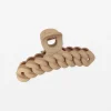 Matt Hair Claw - Coffee Chunky Chain