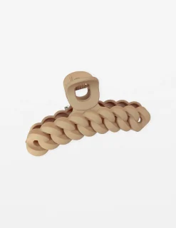 Matt Hair Claw - Coffee Chunky Chain