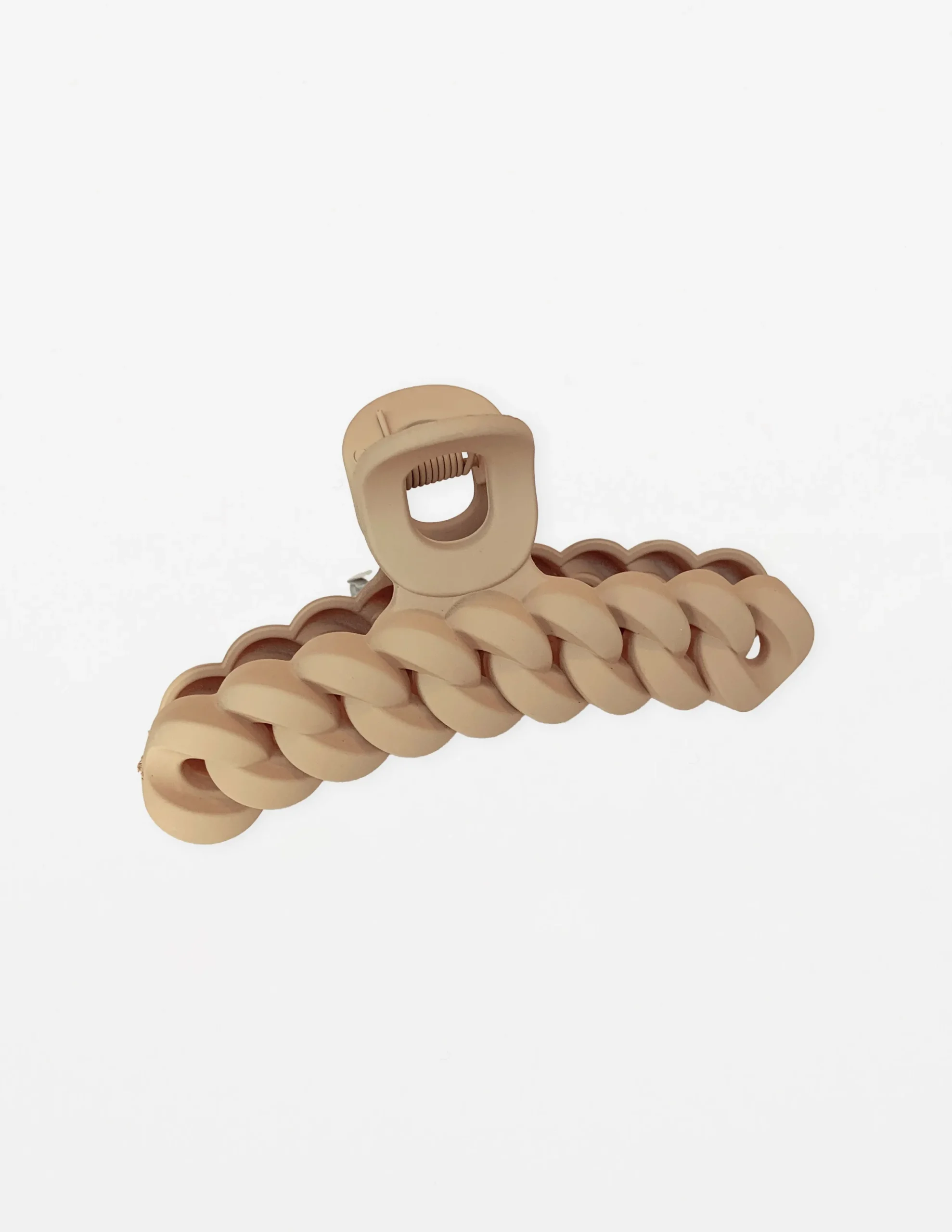 Matt Hair Claw - Coffee Chunky Chain