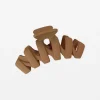 Matt Hair Claw - Light Coffee