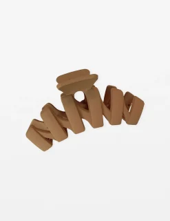 Matt Hair Claw - Light Coffee