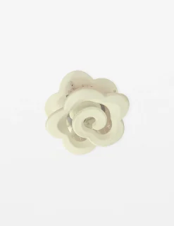 Matt Hair Claw - White Daisy