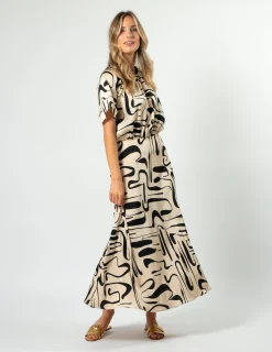 Matteo Dress - Painterly Geo