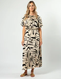 Matteo Dress - Painterly Geo