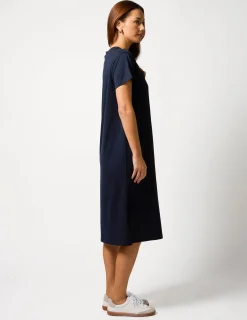 Maxie T-Shirt Dress - Black Paris Crosses