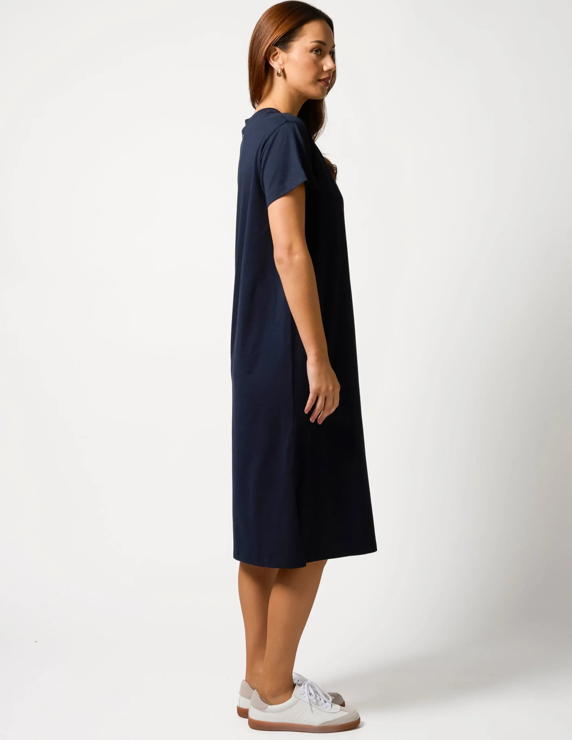 Maxie T-Shirt Dress - Black Paris Crosses