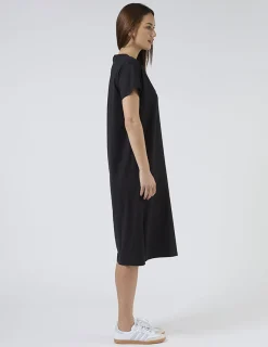 Maxie T-Shirt Dress - Black and White Stripe Star
