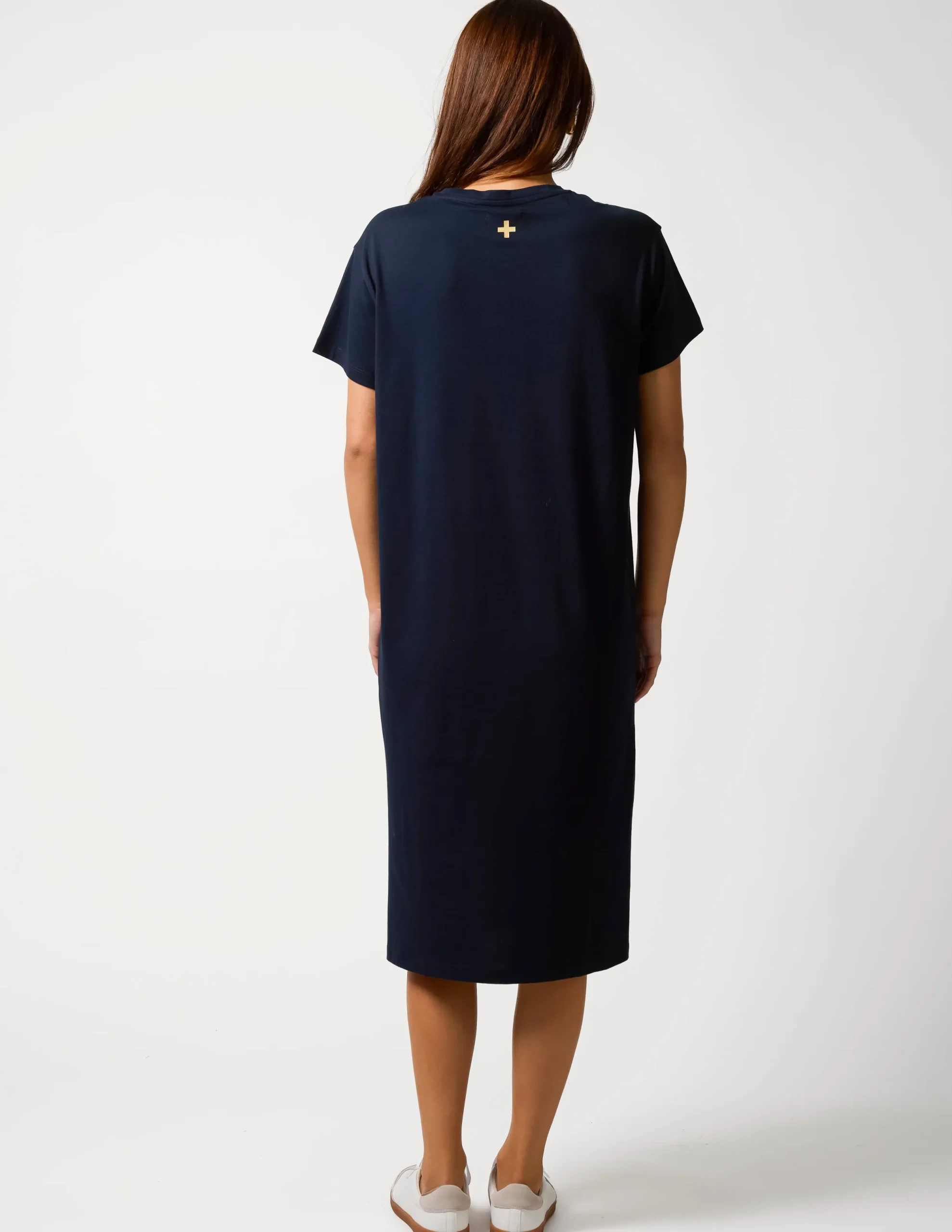 Maxie T-Shirt Dress - Black Paris Crosses