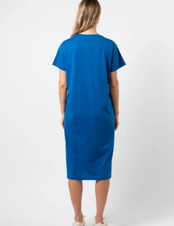 Maxie T-Shirt Dress - Deep Blue Bowtiful Bow