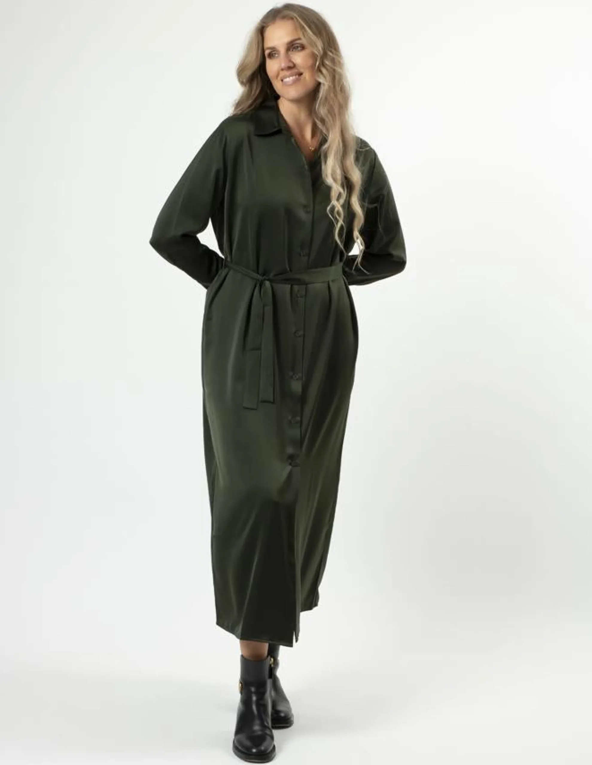 Maya Dress - Khaki