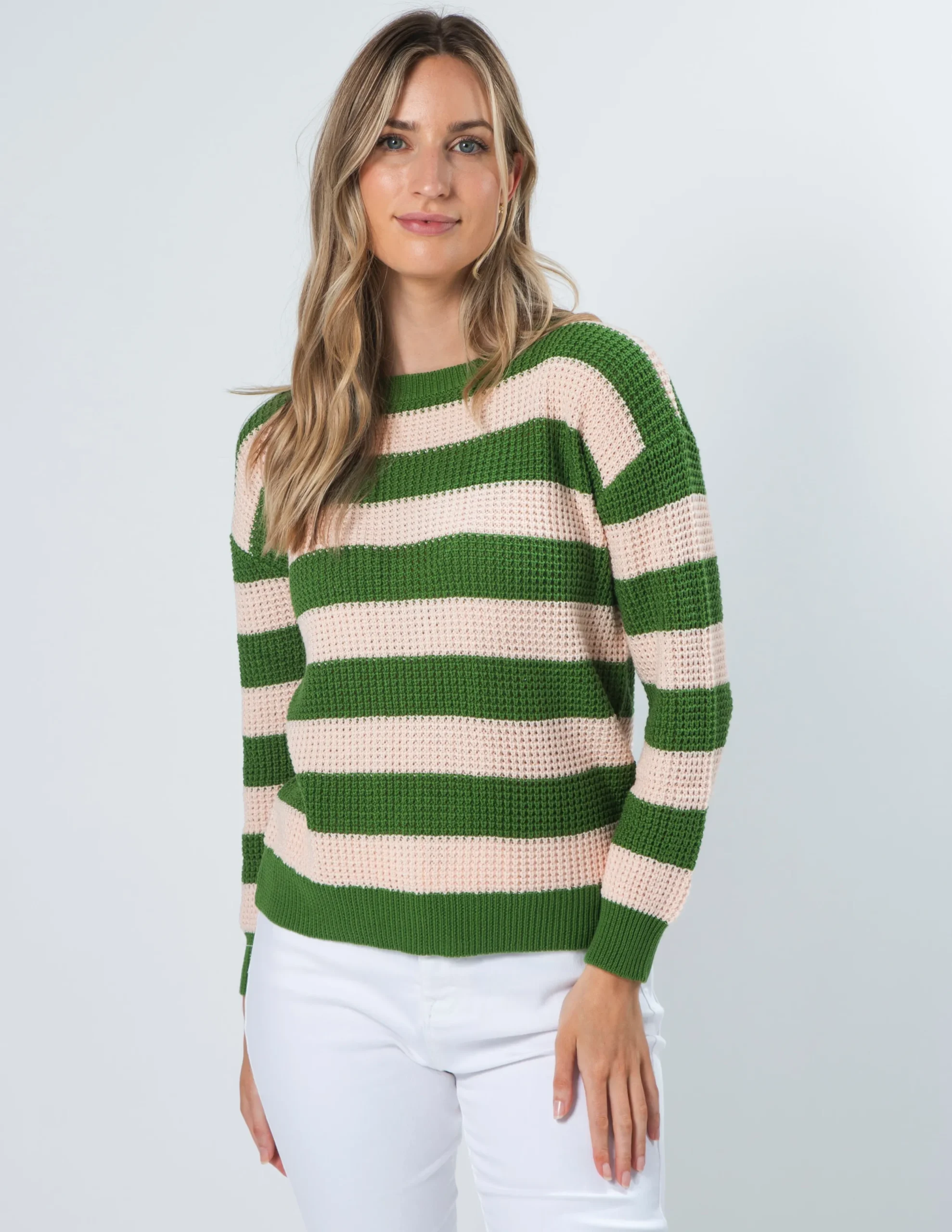Melinda Jumper - Rose Duo Stripe
