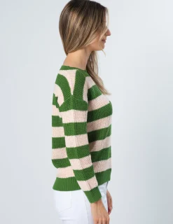 Melinda Jumper - Rose Duo Stripe