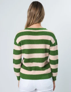 Melinda Jumper - Rose Duo Stripe