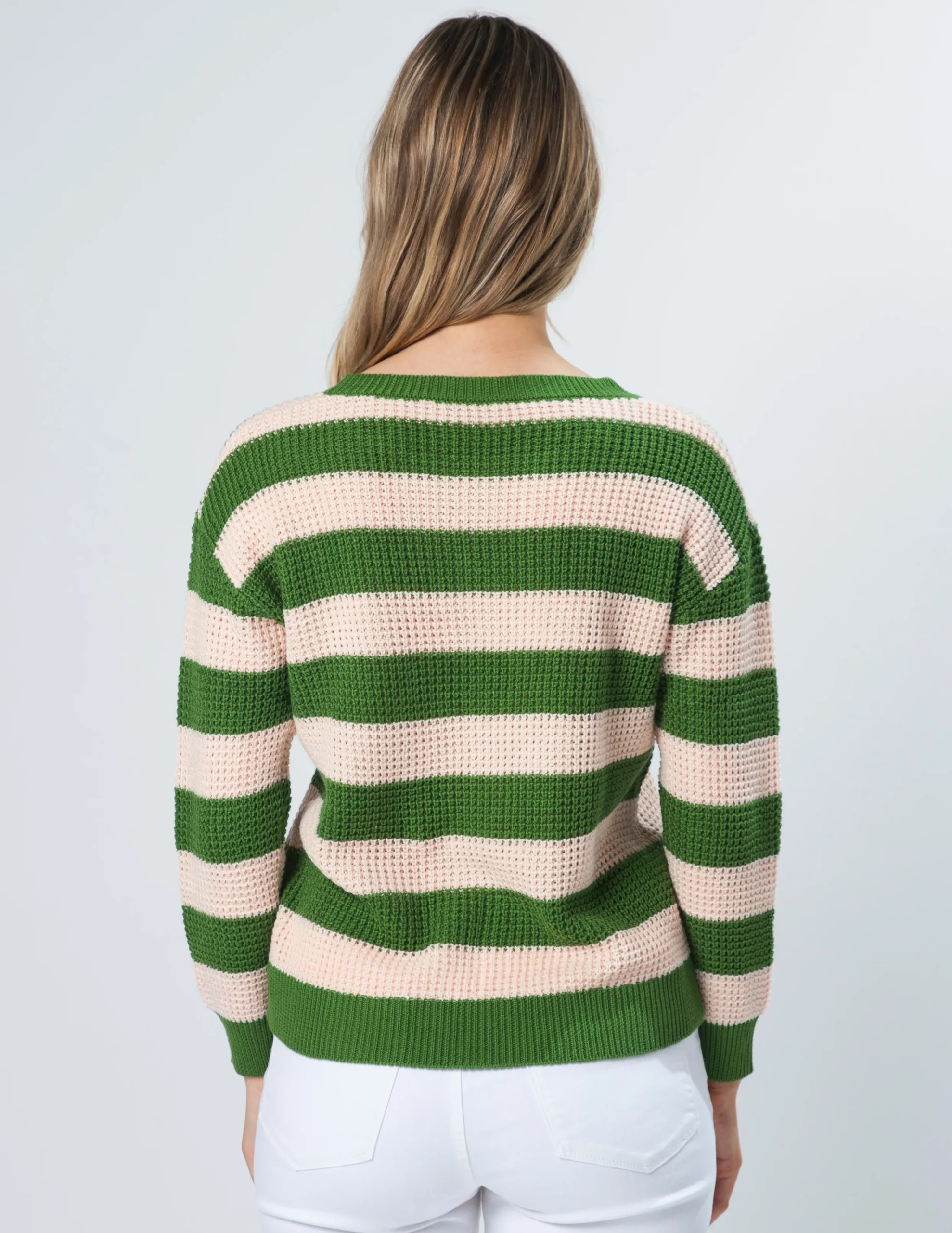 Melinda Jumper - Rose Duo Stripe